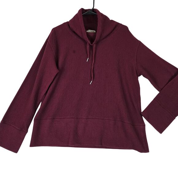 Orvis Sweaters - Orvis Cowl Neck Pullover Womens Sweatshirt Maroon Super Soft Medium 0738